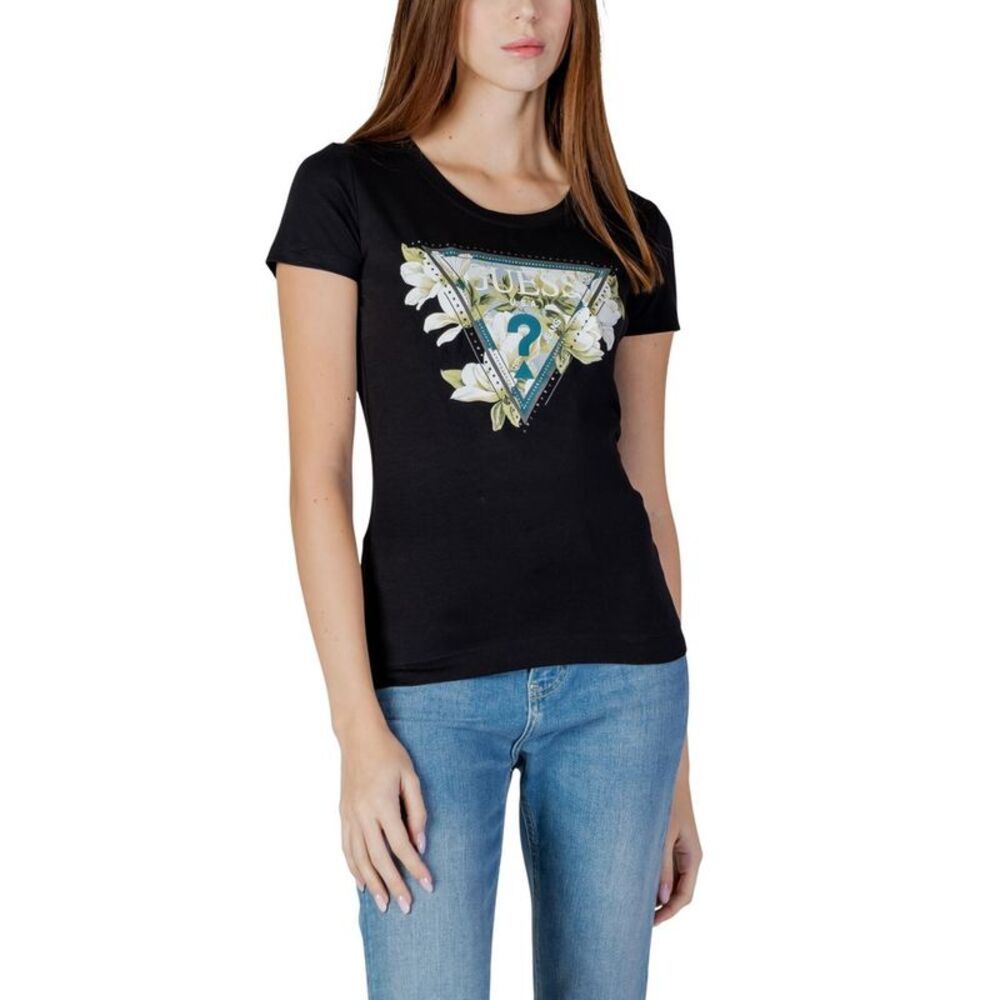 Guess Black Cotton Women's T-Shirt